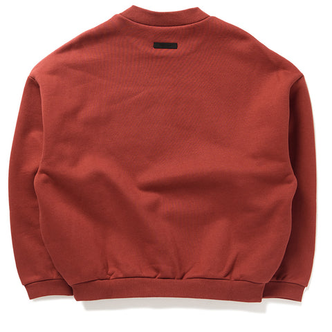 Fear Of God Essentials Fleece Crewneck - Crimson