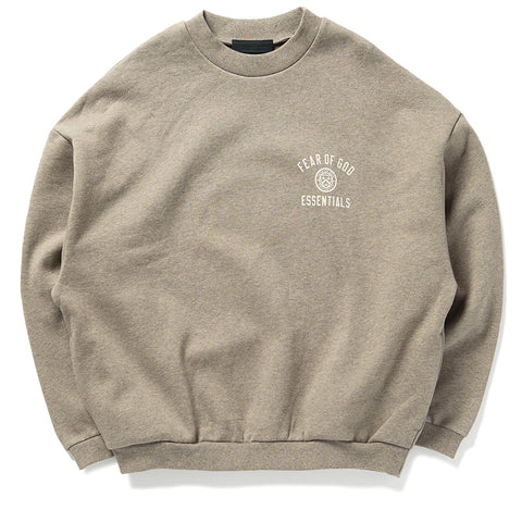 Fear Of God Essentials Fleece Crewneck - Heather Gray