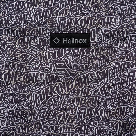 Fucking Awesome Burnt Stamp Logo Helinox Chair One - Black/White