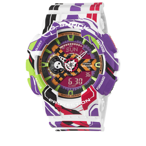 Evangelion x Casio G-Shock 110 Series Analog-Digital Watch - Multi