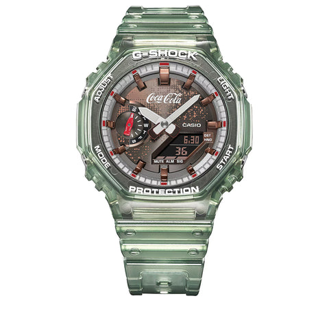 Coca-Cola x Casio G-Shock 2100 Series Analog-Digital Watch - Green