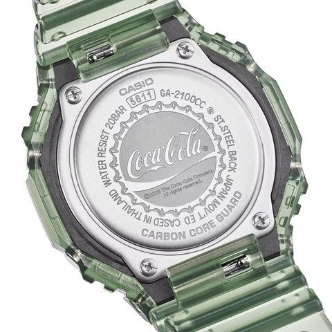 Coca-Cola x Casio G-Shock 2100 Series Analog-Digital Watch - Green