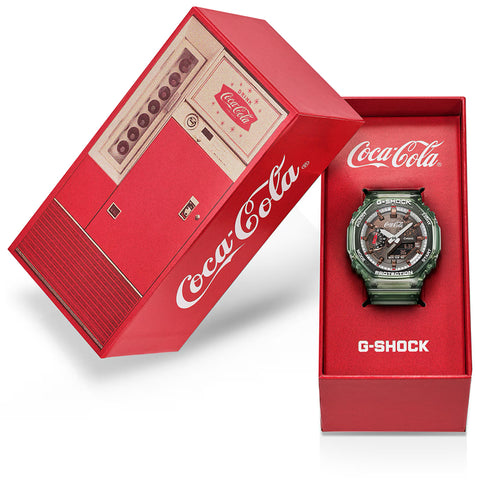 Coca-Cola x Casio G-Shock 2100 Series Analog-Digital Watch - Green