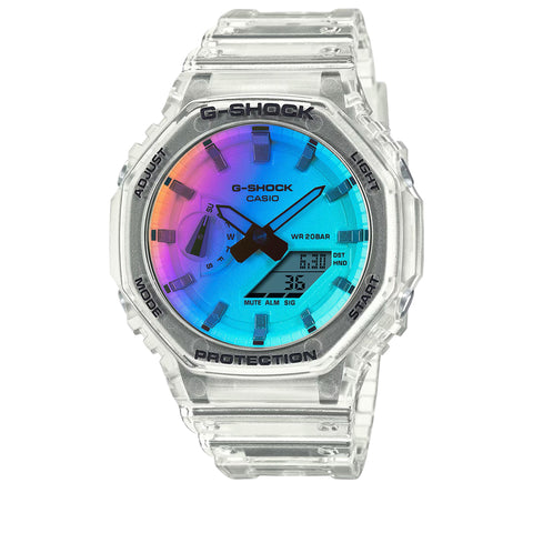Casio G-Shock 2100 Series Analog-Digital Watch - Clear/Iridescent