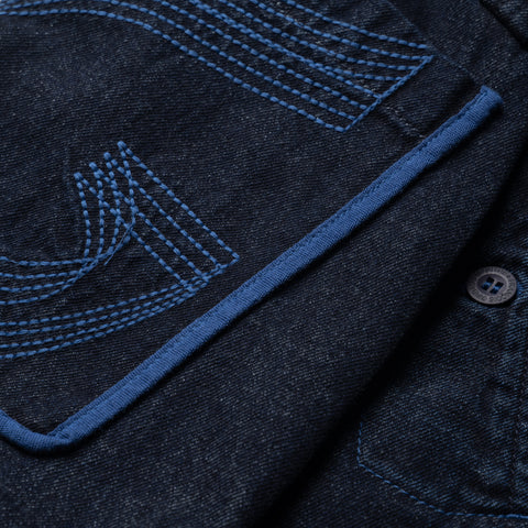 Marithe Francois Girbaud Manifest Denim Pants - Blue/Ink Blue