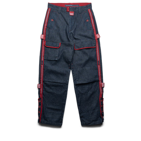 Marithe Francois Girbaud Manifest Denim Pants - Blue/Ink Red