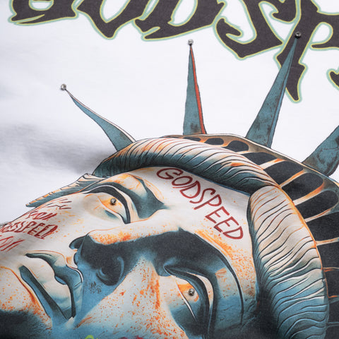 Godspeed New York Sunken Liberty Tee - White