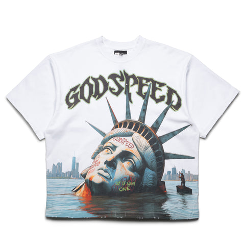Godspeed New York Sunken Liberty Tee - White