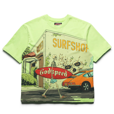 Godspeed New York GS Surf Shop Tee - Lime