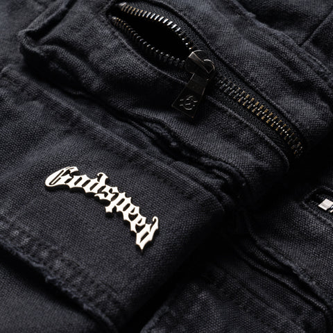 Godspeed New York Skidrow Flared Cargo Pants - Black