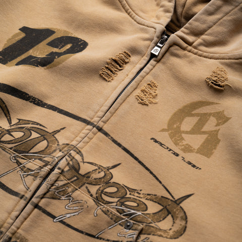 Godspeed New York Speedway Zip Hoodie - Sand