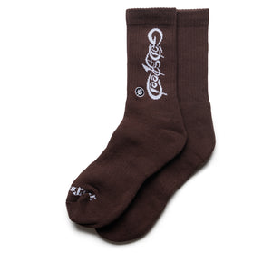 Godspeed New York New Age Logo Socks - Brown