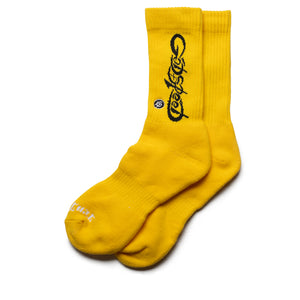 Godspeed New York New Age Logo Socks - Yellow/Black