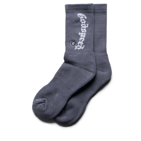 Godspeed New York New Age Logo Socks - Light Grey