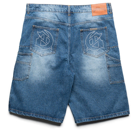 Godspeed New York Twin Panel Denim Shorts - Blue