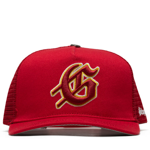 Godspeed New York GS Logo Trucker Hat - Red/Yellow