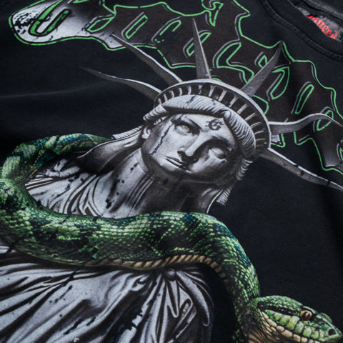 Godspeed New York Top 5 Slizzy L/S Tee - Black Wash