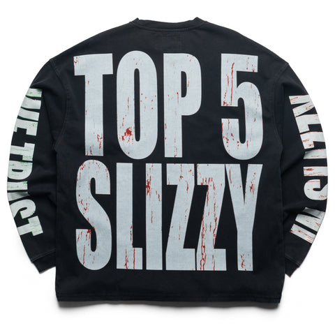 Godspeed New York Top 5 Slizzy L/S Tee - Black Wash