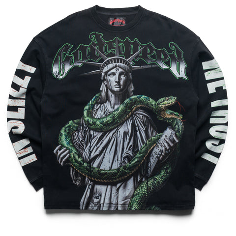Godspeed New York Top 5 Slizzy L/S Tee - Black Wash