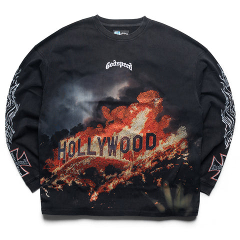 Godspeed New York Hollywood Inferno VVS L/S Tee - Black Wash
