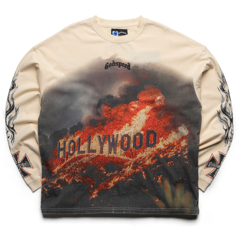Godspeed New York Hollywood Inferno VVS L/S Tee - Bone