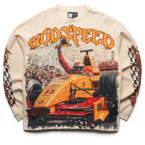 Godspeed New York F1 Finishline L/S Tee - Bone