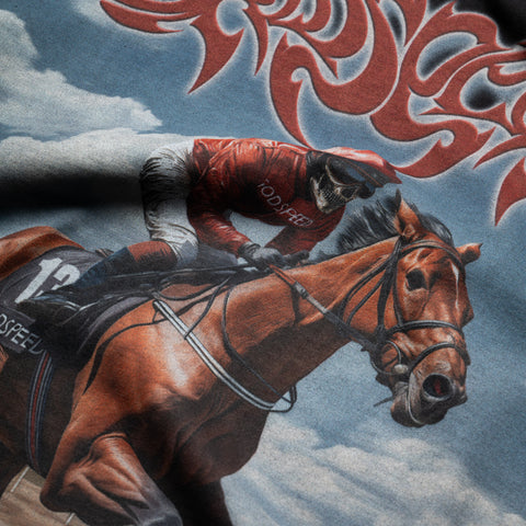 Godspeed New York Thoroughbred L/S Tee - Black Wash