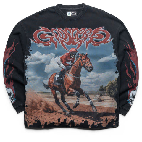 Godspeed New York Thoroughbred L/S Tee - Black Wash