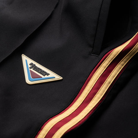 Homme Femme Relaxed Track Pants - Black/Red