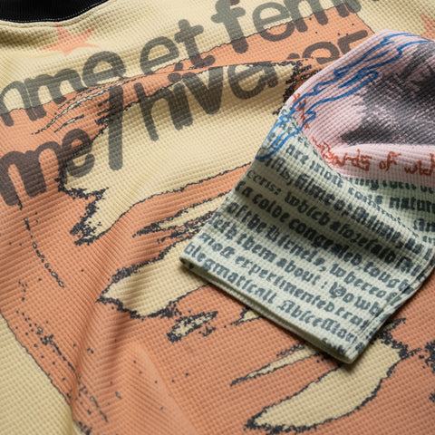 Homme Femme Peyote Thermal L/S Tee - Yellow