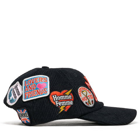 Homme Femme Heartbreak Corduroy Hat - Black