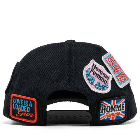 Homme Femme Heartbreak Corduroy Hat - Black