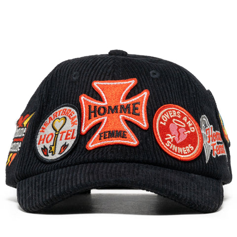 Homme Femme Heartbreak Corduroy Hat - Black