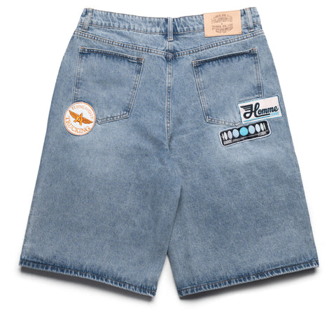Homme Femme Road Trip Shorts - Blue Denim