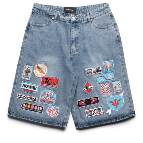 Homme Femme Road Trip Shorts - Blue Denim