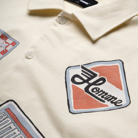 Homme Femme Road Trip Button Down - Off White
