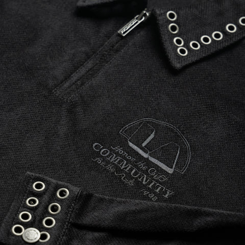 Honor The Gift Brushed 1/4 Zip - Black