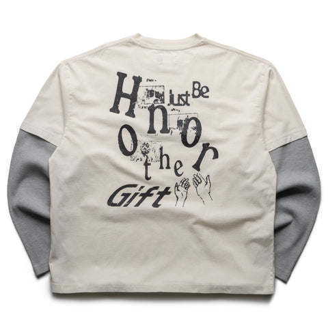 Honor The Gift Just Be L/S Tee - White
