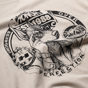 Honor The Gift Progress over Perfection Tee - Cream