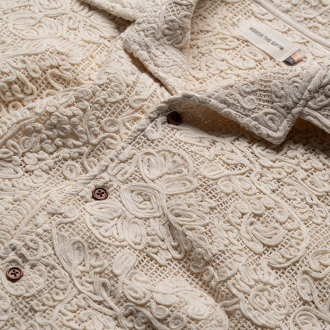 Honor The Gift Mind Maze Camp Shirt - Natural