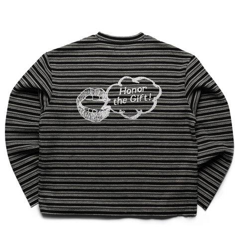 Honor The Gift Speak Striped Crew - Black