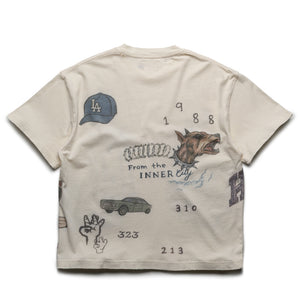 Honor The Gift All Over Los Angeles Tee - Bone
