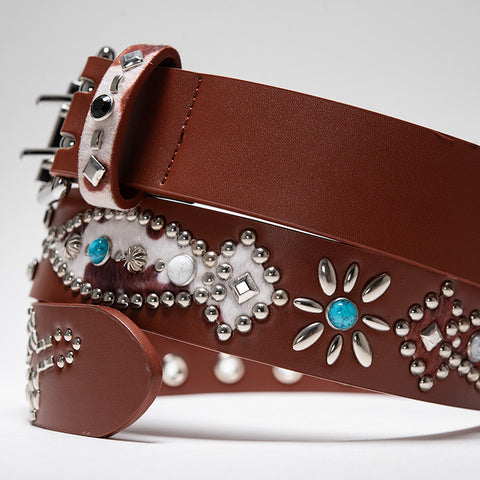 Homme Femme Passport Belt - Brown