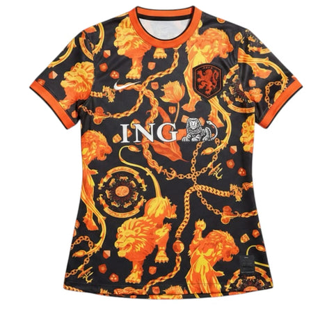 Women's Patta x Netherlands x Nike Soccer Top - Black/Orange
