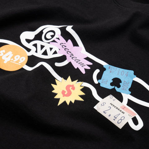 Ice Cream Cashier Tee - Black