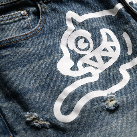 Ice Cream Mechanic Jeans - Blue Cherry