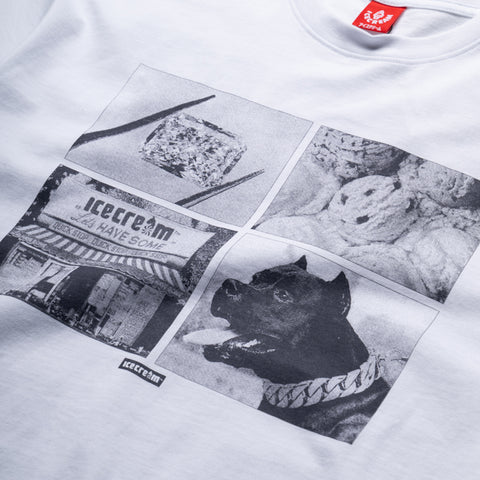 Ice Cream Good For Health Tee - White