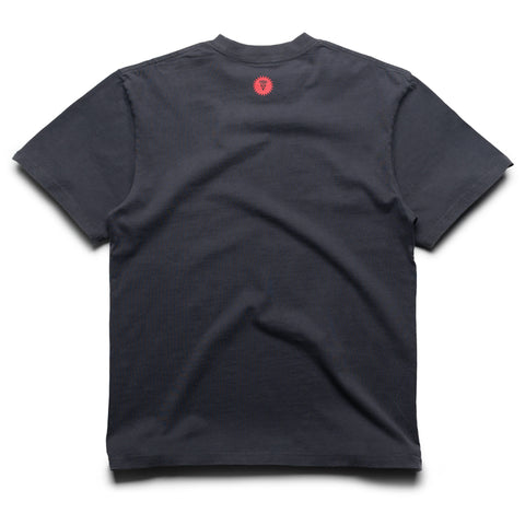 Ice Cream Pagoda Knit Tee - Charcoal Art