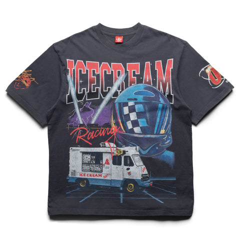 Ice Cream Racing Knit Tee - Charcoal Art