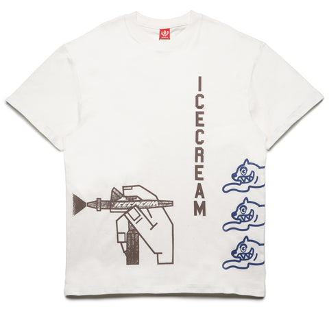 Ice Cream Spray Knit Tee - Whisper White